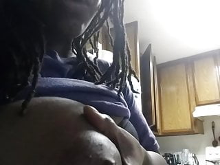 Ebony Squeezes Milk From Her Big Black Boob For Youtube free video