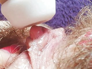Milf Hairy Pussy Intense Big Clit Stimulation free video