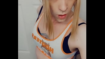 Ts Carmen Melatonin Sucking In Her Hooters Uniform free video