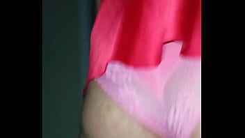 Sissy Playing Around In Girlfriends Lingerie free video
