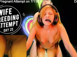 Day 25 Wife Breeding Attempt - Sexygamingcouple free video