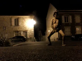 Full Nude Walking And Wanking On The Streets At Night free video