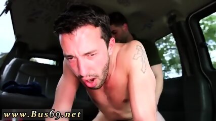 Older Man Cumshots Young Gay Dude With Dick Piercing Gets Ass On The Baitbus free video